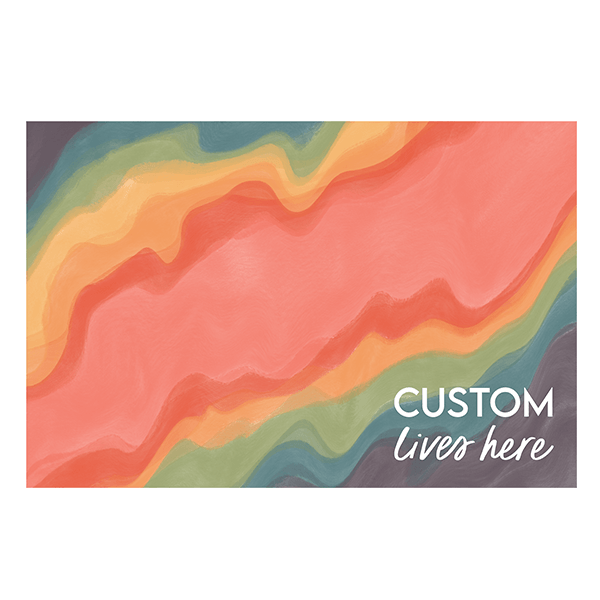 Custom Love Lives Here FloorFlat - Premium Vinyl Floor Mat - Carolina Creekhouse Easy to Clean Premium Vinyl Mats