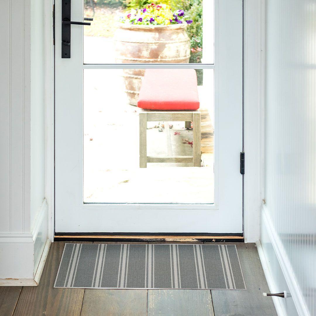 John FloorFlat | Charcoal - Premium Vinyl Mat - Carolina Creekhouse Easy to Clean Premium Vinyl Mats