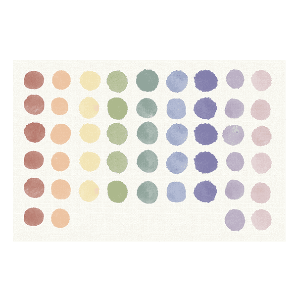 Custom Love Polka Placemat - Carolina Creekhouse Easy to Clean Premium Vinyl Mats