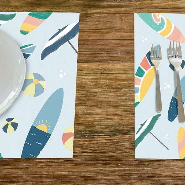 Malibu Placemat - Carolina Creekhouse Easy to Clean Premium Vinyl Mats