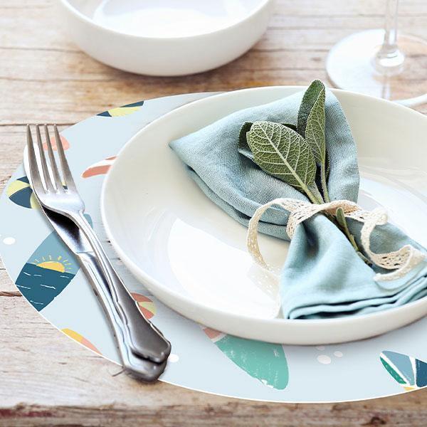 Malibu Placemat - Carolina Creekhouse Easy to Clean Premium Vinyl Mats