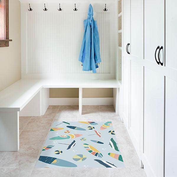 Malibu FloorFlat - Premium Vinyl Mat - Carolina Creekhouse Easy to Clean Premium Vinyl Mats