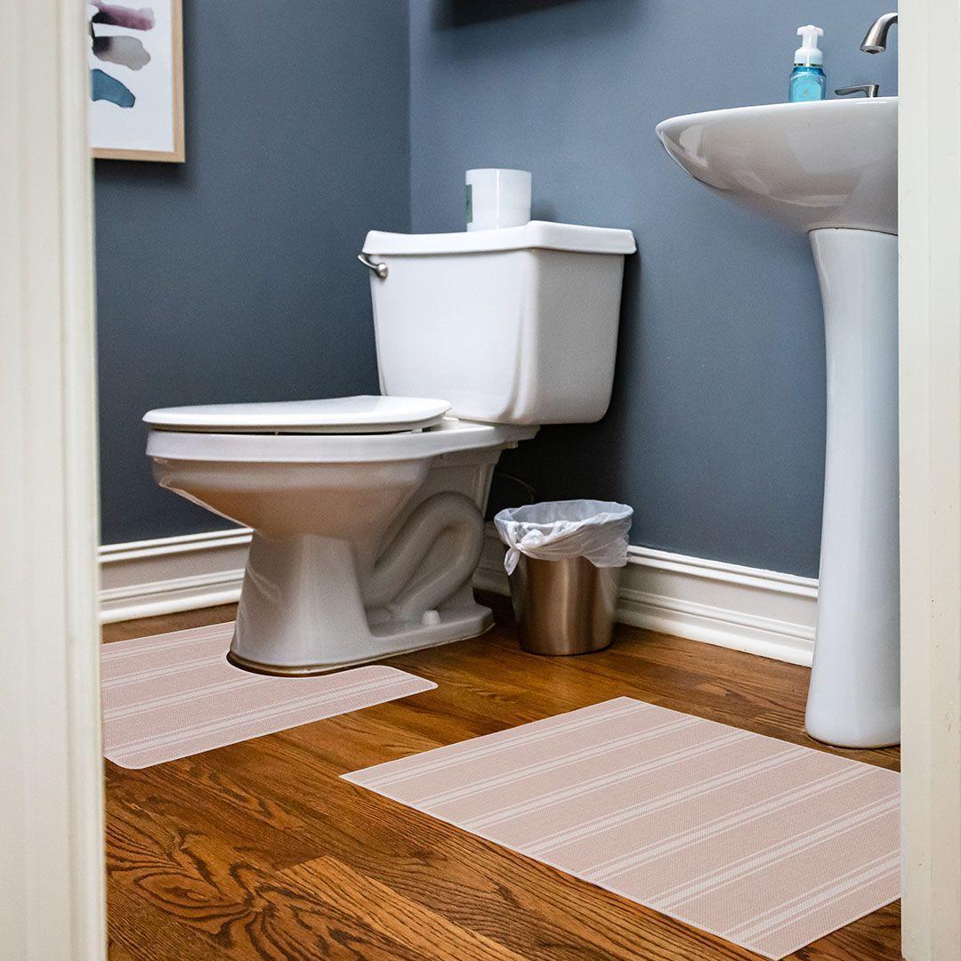 John FloorFlat | Pink - Premium Vinyl Floor Mat - Carolina Creekhouse Easy to Clean Premium Vinyl Mats