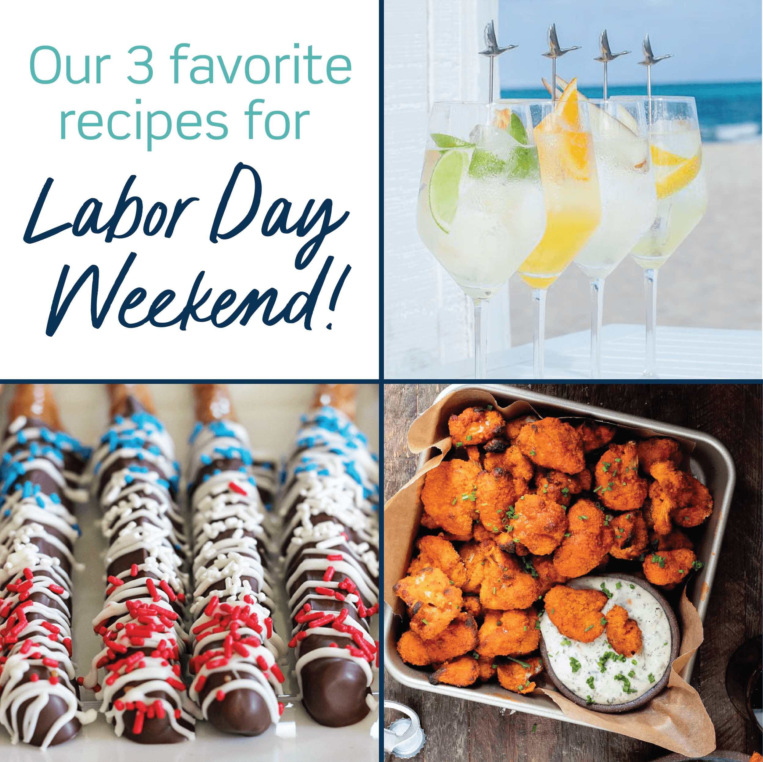 Our 3 Recipe Favorites for Labor Day Weekend! - Carolina Creekhouse Easy to Clean Premium Vinyl Mats
