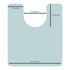 John ToiletFlat | Pink - Carolina Creekhouse Easy to Clean Premium Vinyl Mats 