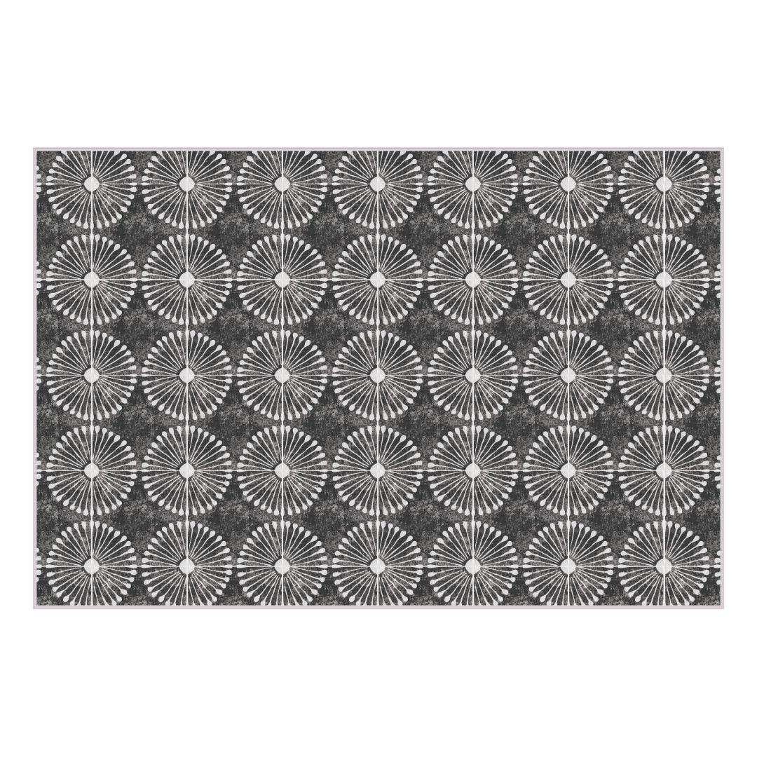Mallory FloorFlat | Black - Premium Vinyl Mat - Carolina Creekhouse Easy to Clean Premium Vinyl Mats