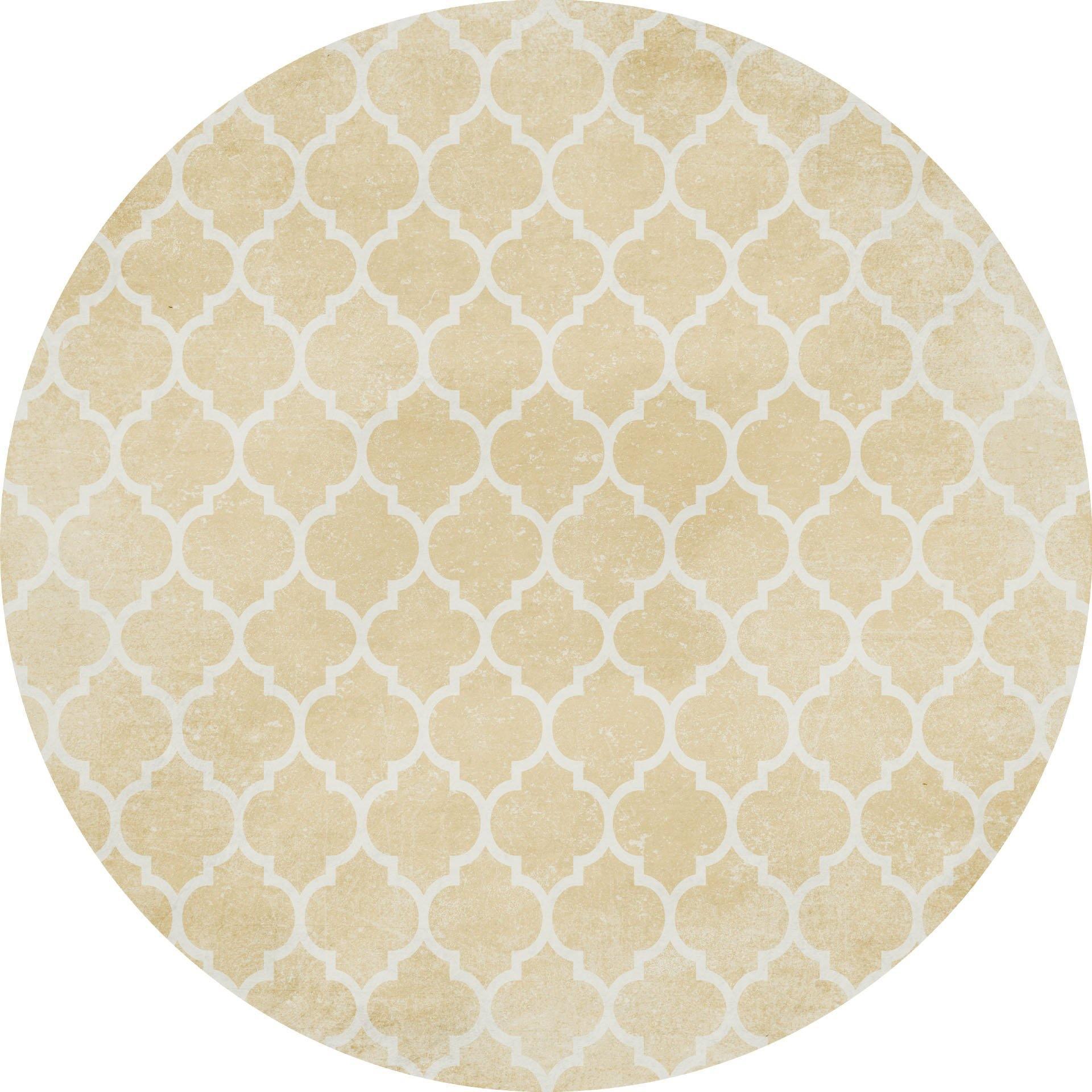 Ava Yellow 15" Round Placemat Set of 4 *Final Sale* PERFECT - Carolina Creekhouse Easy to Clean Premium Vinyl Mats