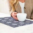 Aurora Placemat | White Star - Carolina Creekhouse Easy to Clean Premium Vinyl Mats