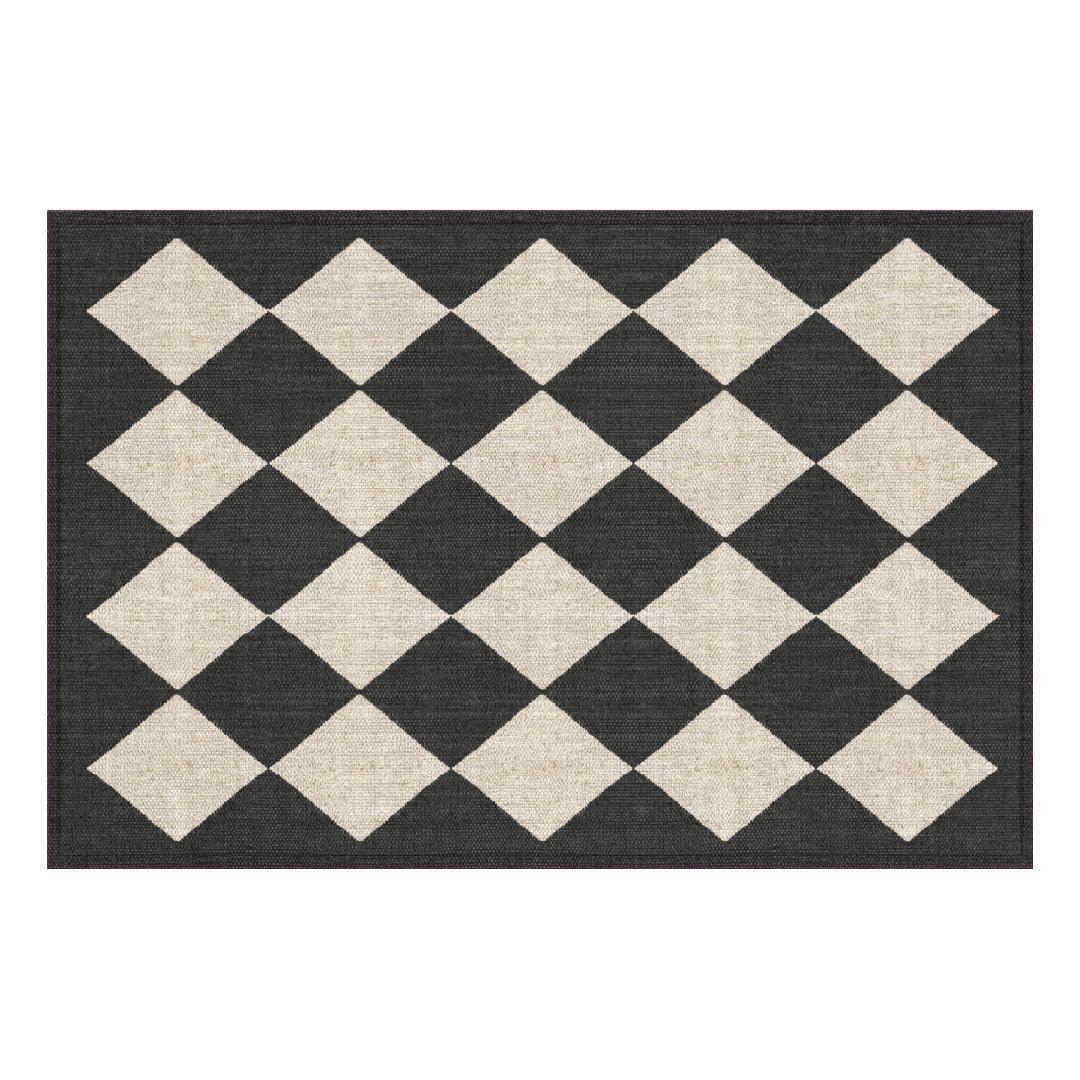 3acrehomestead Charlie Swatch | Black - Carolina Creekhouse Easy to Clean Premium Vinyl Mats