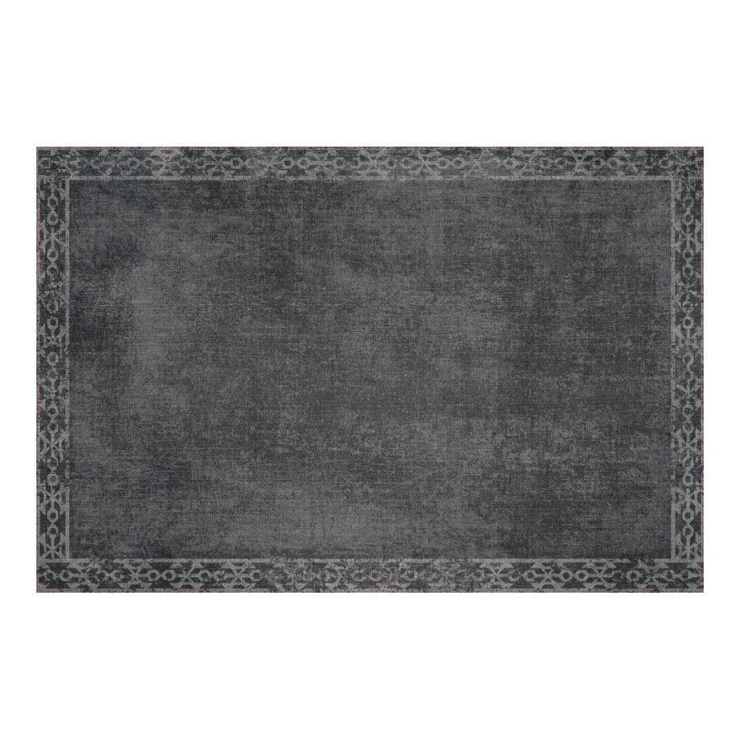 Evelyn Placemat | Charcoal - Carolina Creekhouse Easy to Clean Premium Vinyl Mats