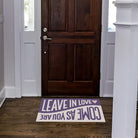 Leave in Love FloorFlat | Purple - Premium Vinyl Mat - Carolina Creekhouse Easy to Clean Premium Vinyl Mats