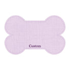 Custom Linen Bone PetFlat | Purple - Premium Vinyl Mat - Carolina Creekhouse Easy to Clean Premium Vinyl Mats