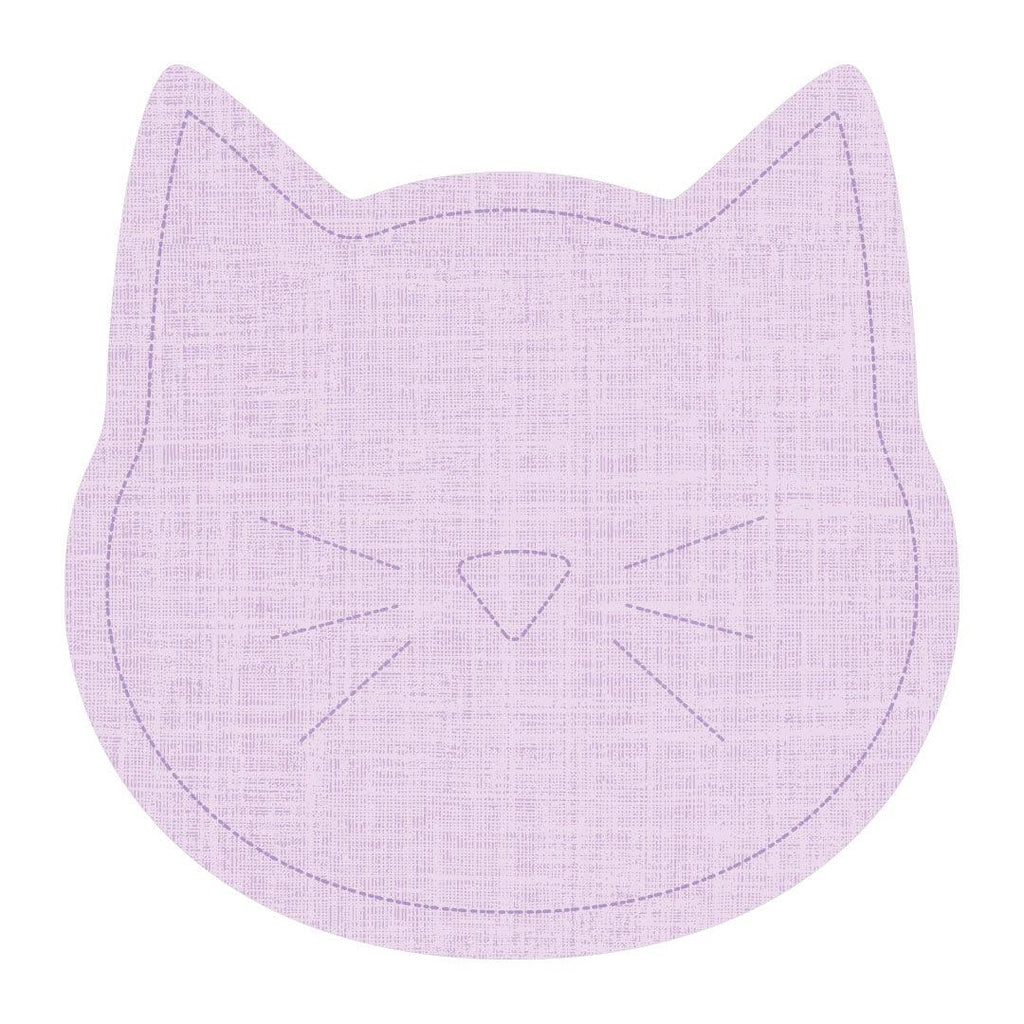 Linen Cat PetFlat | Purple - Carolina Creekhouse Easy to Clean Premium Vinyl Mats 