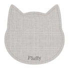 Custom Linen Cat PetFlat | Grey - Premium Vinyl Mat - Carolina Creekhouse Easy to Clean Premium Vinyl Mats