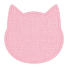 Custom Linen Cat PetFlat | Pink - Premium Vinyl Mat - Carolina Creekhouse Easy to Clean Premium Vinyl Mats