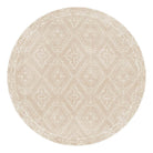 McCall Beige 15" Round Placemat Set of 4 *Final Sale* PERFECT - Carolina Creekhouse Easy to Clean Premium Vinyl Mats