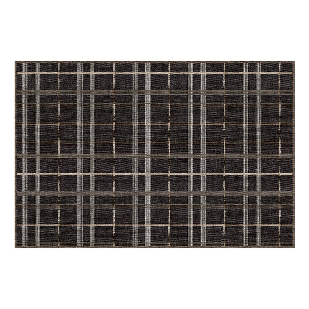 SwatchPop Paula FloorFlat | Black - Carolina Creekhouse Easy to Clean Premium Vinyl Mats 
