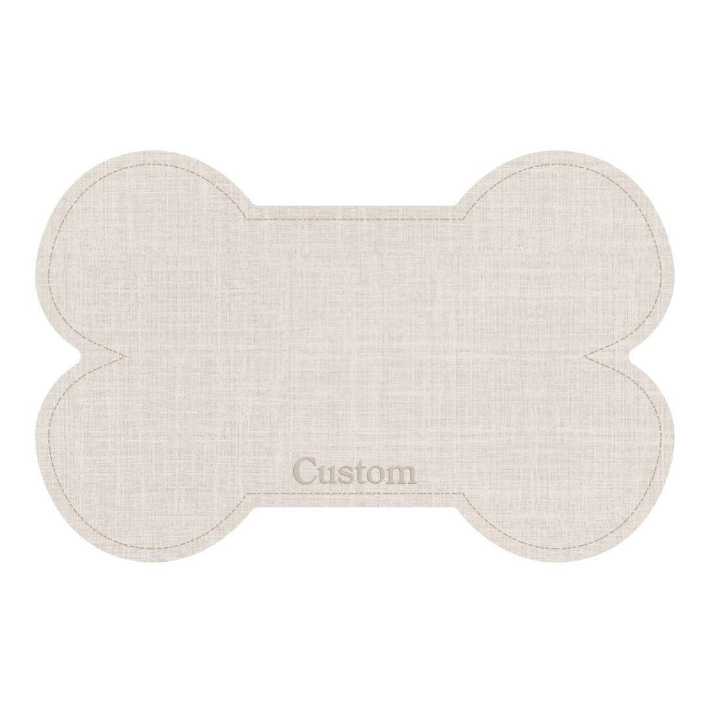 Custom Linen Bone PetFlat | Beige - Carolina Creekhouse Easy to Clean Premium Vinyl Mats 