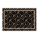 All the Gold Placemat | Black - Carolina Creekhouse Easy to Clean Premium Vinyl Mats