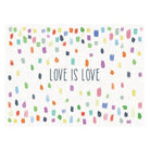 Love Confetti Placemat - Carolina Creekhouse Easy to Clean Premium Vinyl Mats