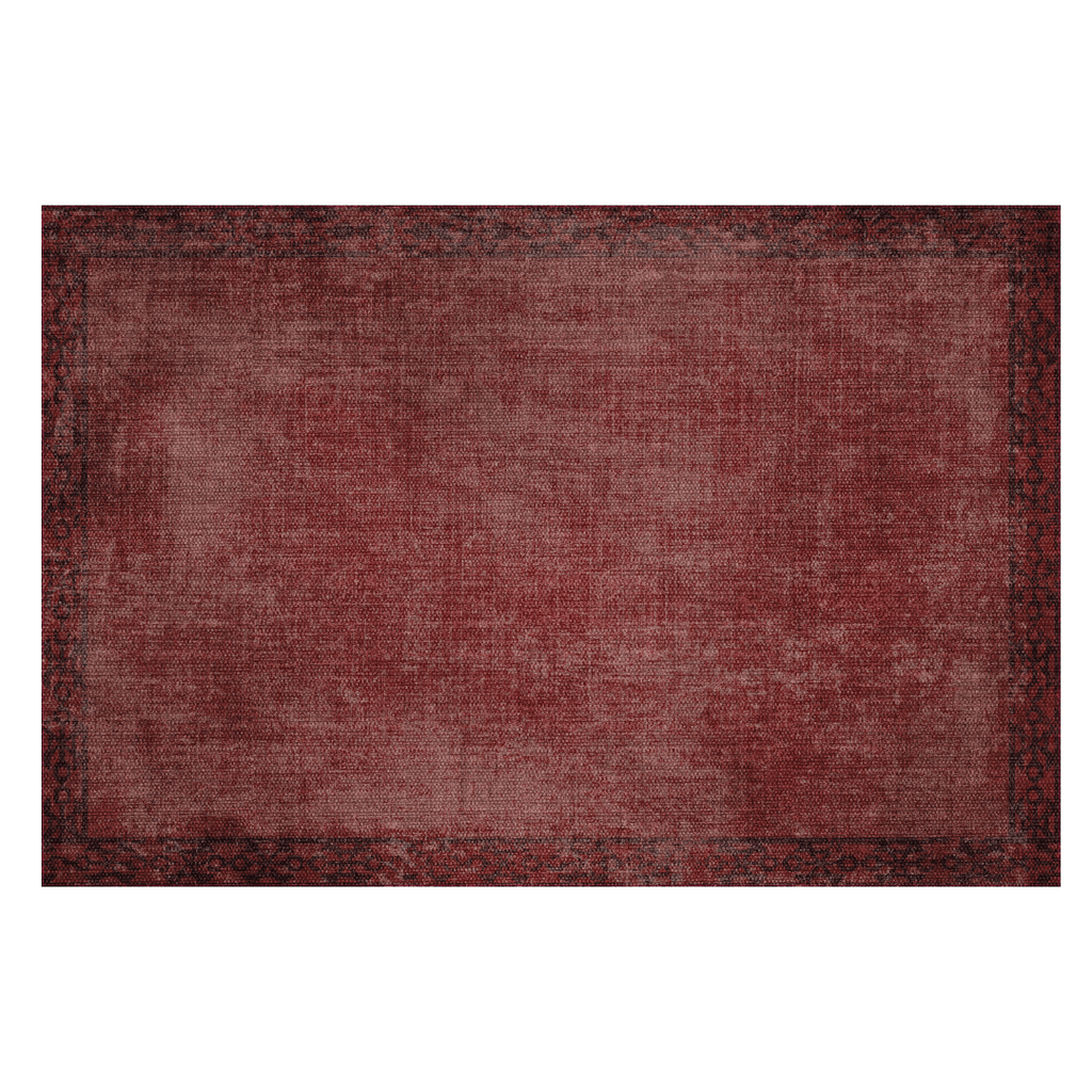 Evelyn Placemat | Red - Carolina Creekhouse Easy to Clean Premium Vinyl Mats 