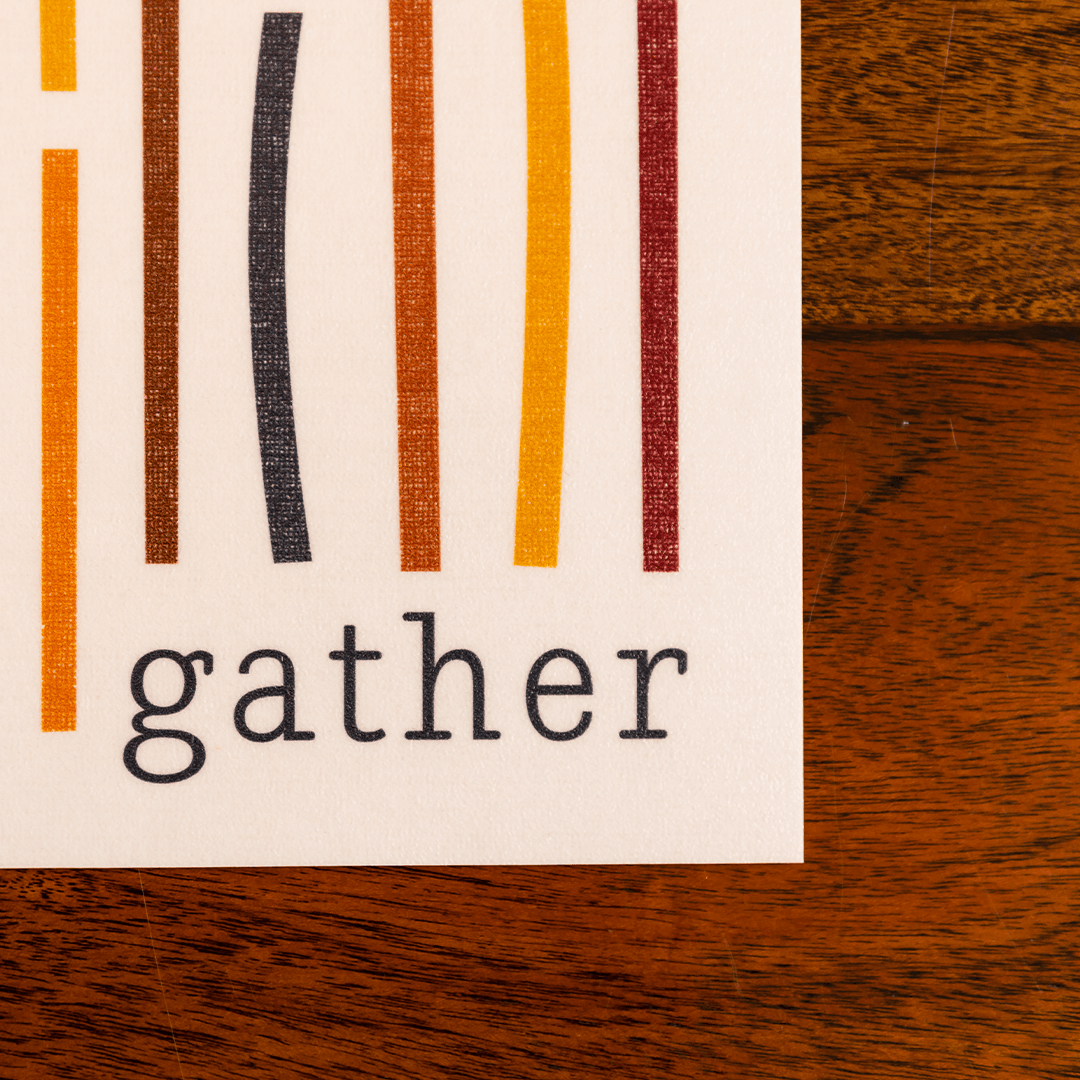 Gather & Be Thankful Placemat - Carolina Creekhouse Easy to Clean Premium Vinyl Mats