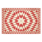 Lila FloorFlat | Red Orange - Premium Vinyl Floor Mat - Carolina Creekhouse Easy to Clean Premium Vinyl Mats