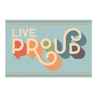 Live Proud FloorFlat - Premium Vinyl Floor Mat - Carolina Creekhouse Easy to Clean Premium Vinyl Mats