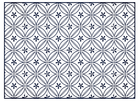 PE Grace Navy 6x8 *Final Sale* - Carolina Creekhouse Easy to Clean Premium Vinyl Mats 