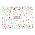 Custom Love Confetti FloorFlat - Premium Vinyl Mat - Carolina Creekhouse Easy to Clean Premium Vinyl Mats